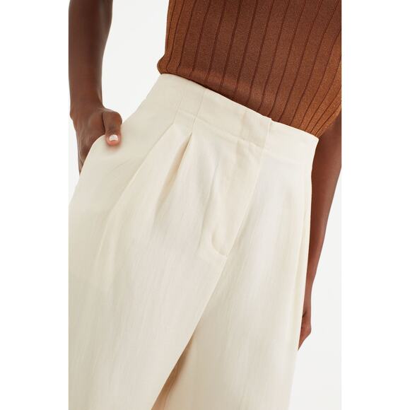 Tuckernuck Pomander Place Tan Cava Wide Leg Pants NWT Size Large - Picture 8 of 12